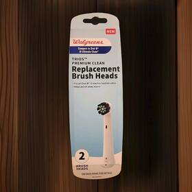 Walgreens 195602147557 Trios Premium Clean Toothbrush Replacement Heads