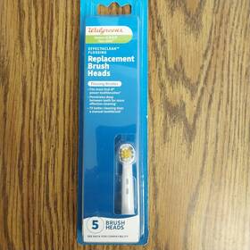274502 Walgreens Flossing Bristle Replacement Tooth Brush Head 5