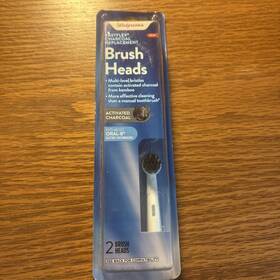 508714 Walgreens Easy Flex Replacement Toothbrush Heads Oral-b Charcoal