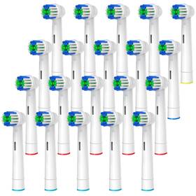 Wango 711181026245 Replacement Toothbrush Heads Compatible With Oral-b Braun 20 Pcs Precision Clea