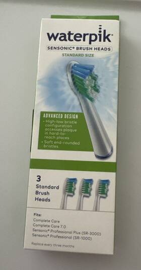 20016397 Waterpik Sensonic Professional Plus Full Replacement Heads 3/pk