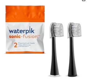 Sfrb-2eb-b Waterpik Genuine Compact Replacement Brush Heads With Covers For Sonic-fusion Fl