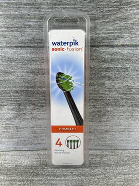 Sfrb-4wb Waterpik Sonic-fusion Compact 4 Pk Flossing Brushing Heads Black Sealed