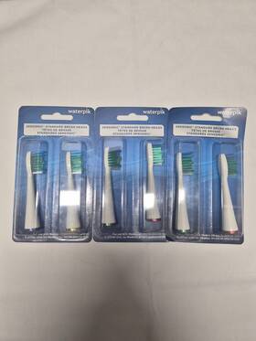 Srrb-3 Waterpik Nib Sensonic Standard Brush Toothbrush Heads Srrb 2 X3