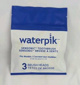 Stwb-3ww-b Waterpik Stwb-3ew-b Sensonic Toothbrush Standard Brush Heads 3 Count