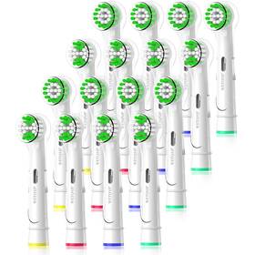 17as16w Wetqaip Replacement Heads Compatible With Oral-b Braun Toothbrush