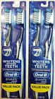 White Radiant Oral-b 3d Toothbrushes Medium 4 Total New Sealed Authentic 300410102852