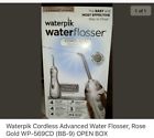 Wp-569cd Waterpik Cordless Advanced Water Flosser Rose Gold Open Box Wp-569cd Waterpik Cordless Advanced Water Flosser Rose Gold Open Box