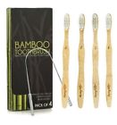 X001obtg5f Bamboo Toothbrushes Natural Toothbrush Pack With Free Tongue
