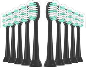 Xiaohead 445016094088 Replacement Electric Toothbrush Heads 10 Pack For Aquasonic Black And Vibe Series
