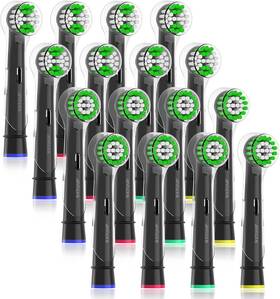 17as16b Yabeikang Replacement Toothbrush Heads For Oral B Braun Pro 1000 500 1500 Genius X 8 Sensi