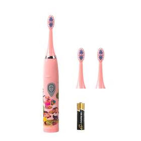 E602 Yoohoopo 772643020379 Kids Battery Powered Sonic Toothbrush With 1 Count Pack Of Pink