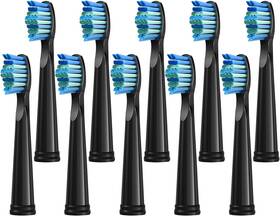 Yunchi 643375703758 10 Pack Toothbrush Replacement Heads Compatible 1 Count Of Black