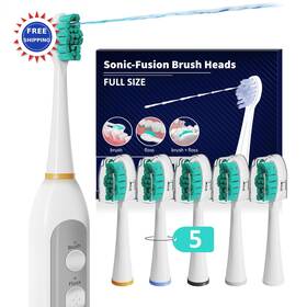 Zoccee 603840234606 Waterpik Sonic Fusion 2 Extra Large Floss Toothbrush 5 Count