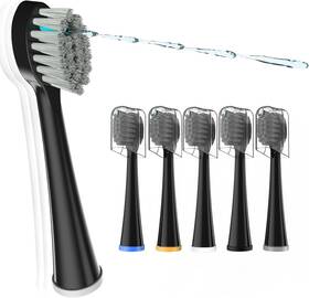B0f2fsxzd2 Zoccee Replacement Brush Heads For Sonic Fusion 2.0 Flossing Toothbrush Head 5 Pack Bla