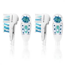 Zoklu 775342758293 Electric Toothbrush Replacement Brush Heads - 4pcs Travel Medium A