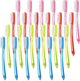 Zopeal 313028847817 Extra Hard And Firm Toothbrush For Adults Bulk Huge Large Long Head Brist