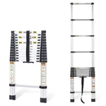 Rikade Telescoping Ladder, 12.5FT Aluminum With NON-SLIP,330LB Capacity. Fixed Price $95.45.
