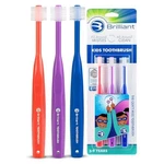 Brilliant Oral Care Kids Toothbrush 3 Count (pack Of 1), Red-purple-royal. Fixed Price $34.99.
