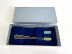 Baby Keepsake Toothbrush Vintage Web Hallmarked Sterling Silver Boxed Set Blue. Fixed Price $45.00.