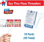 Dental Floss Sunstar Gum 840 Eez-thru (50 Threaders). Fixed Price $13.25.