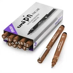 Uni Pin Fineliner Drawing Pen Sepia Ink Brush Nib Pack Of 12. Fixed Price $22.91.