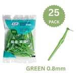Tepe Angle Green Size - 0.8MM Interdental 1 Pack Of 25 Brushes. Fixed Price $18.84.