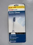 New Cvs Health Sonic Clean Replacement Screw-on Brush Heads Value Pack 3 Count. Fixed Price $8.00.