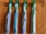 (4) Gum Sunstar Toothbrushes Super Tip Reg Ultra Soft Souple Multi. Fixed Price $11.99.