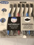 Oral Charcoal Toothbrush 6PK Soft Colors Vary Powertip & Crossaction Bristles. Fixed Price $15.99.