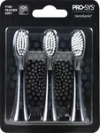 Black Variosonic Electric Toothbrush Replacement Heads (V105 Feather Soft). Fixed Price $25.33.