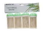 Set Of 24 Bulk Toothpick Dispenser 4-PACK 600CT Each Portable Kitchen Organizer. Fixed Price $56.99.