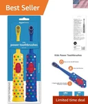 2-PACK Kids Battery Toothbrushes With Soft Bristles 70% Better Plaque Removal. Fixed Price $14.23.