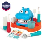 Hippodontist Playset - Dentist Kit For Kids With Hippo, Toothbrush, And Accessor. Fixed Price $34.99.