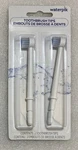 New Waterpik Replacement Toothbrush Tips 1) Twin (2) Pack Sealed Model TB-100E. Fixed Price $20.00.