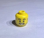 Lego Yellow Minifigure Head Double Sided Man Stubble Black Beard Smile No 2594. Fixed Price $7.29.