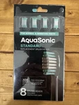 Aquasonic Replacement Brush Heads Normal & Sensitive Teeth 8 Pack Black Series+. Fixed Price $16.58.