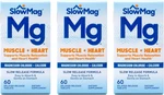 Slow Magnesium Chloride And Calcium, 60 Tablets Each (value Pack Of 3). Fixed Price $60.54.