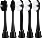 Replacement Heads For Moon Electric Toothbrush, 5 Pack, Black. Fixed Price $31.99.