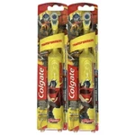 2 Colgate Transformers Kids Powered Toothbrushes Extra Soft Yellow Batteries. Fixed Price $15.00.
