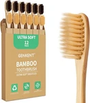 Genkent 12 Pack Ultra Soft Bamboo Toothbrush 0.15MM Bristles Eco. Fixed Price $13.68.
