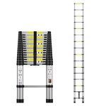 Boweiti 15.5FT Telescoping Aluminum Extension Ladder With Carry Bag. Fixed Price $259.99.