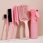 5PC Hair Styling Set Elastic Massage Brush & Scalp Comb With Spray Bottle. Fixed Price $19.71.