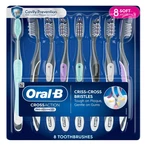Oral-b Crossaction Advanced Soft Bristle Toothbrush, 8-PACK. Fixed Price $15.95.