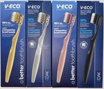 V-eco Replaceable Head Toothbrush Lot Of 4, Assorted Colors With Refills. Fixed Price $17.99.