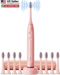 Onlyone Sonic Electric Toothbrush Rechargeable 8 Heads 5 Modes Smart Timer. Fixed Price $38.88.