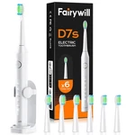 Fairywill Sonic Rechargeable Electric Toothbrush With 6 Heads For Adults. Fixed Price $18.00.