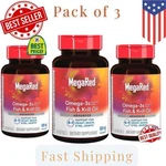 Pack Megared OMEGA-3 Fish Oil + Krill 500MG 80 Softgels Each Best Sale. Fixed Price $34.99.