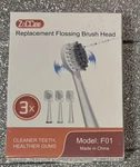 Waterpik Sonic Fusion Flossing Brush Heads 3 Pack White Model F01. Fixed Price $14.00.