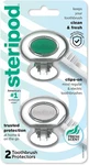 Clip-on Toothbrush Protector, Green/silver, 2 Count. Fixed Price $10.90.